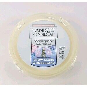 New Yankee Candle Scenterpiece MeltCup 24 Hour 2.2 oz Snow Globe Wonderland